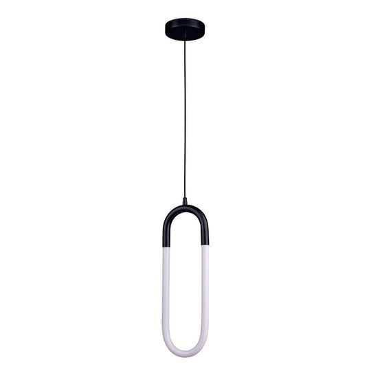 Lámpara colgante CLIP 8W, luz cálida 3000°K, 127V de Quor Lighting - Q20038-BK