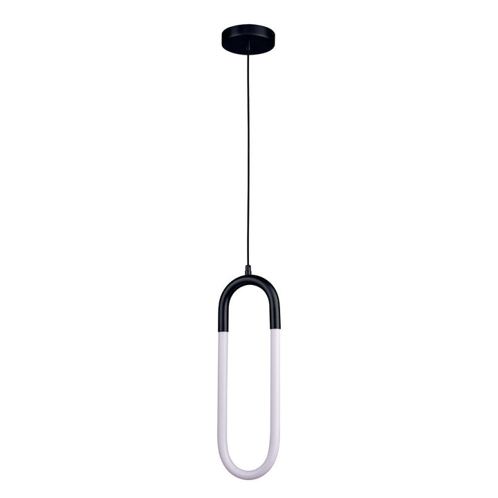 Lámpara colgante CLIP 8W, luz cálida 3000°K, 127V de Quor Lighting - Q20038-BK