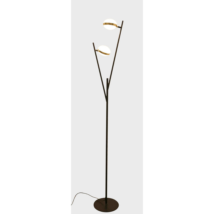 Lámpara de piso KAFKA 2 x 6W, luz cálida 3000°K, 127V de Quor Lighting - Q20102-BK