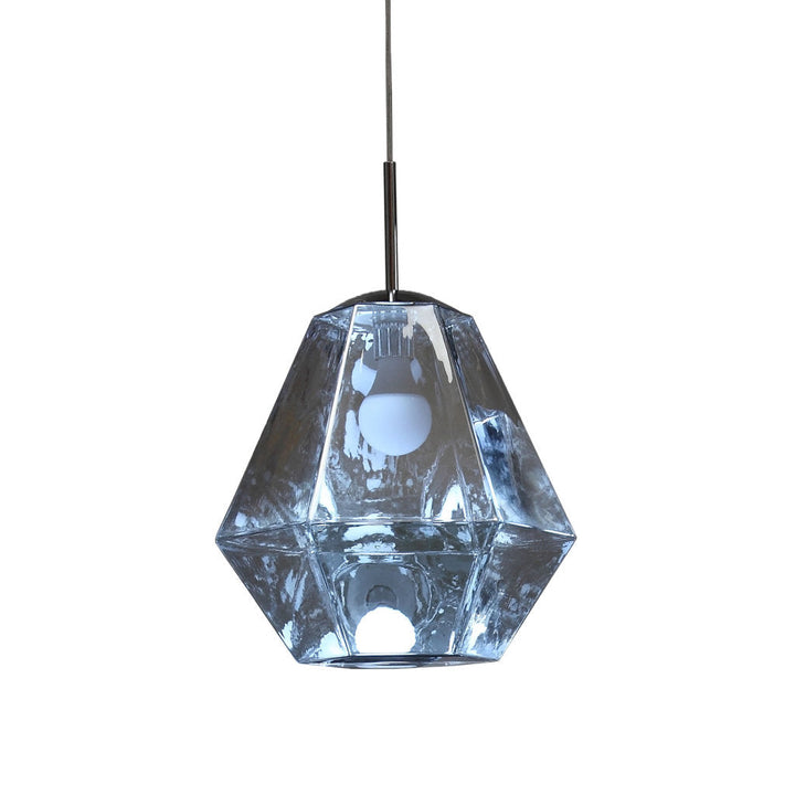 Lámpara colgante GLACE, base E26, foco no incluido, 127V de Quor Lighting - Q20254-SILV