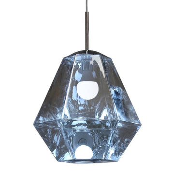Lámpara colgante GLACE, base E26, foco no incluido, 127V de Quor Lighting - Q20254-SILV