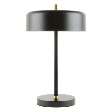 Lámpara de mesa MANCHESTER, base E26, foco no incluido, 127V de Quor Lighting - Q20791-BK