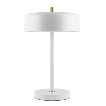 Lámpara de mesa MANCHESTER, base E26, foco no incluido, 127V de Quor Lighting - Q20791-WH
