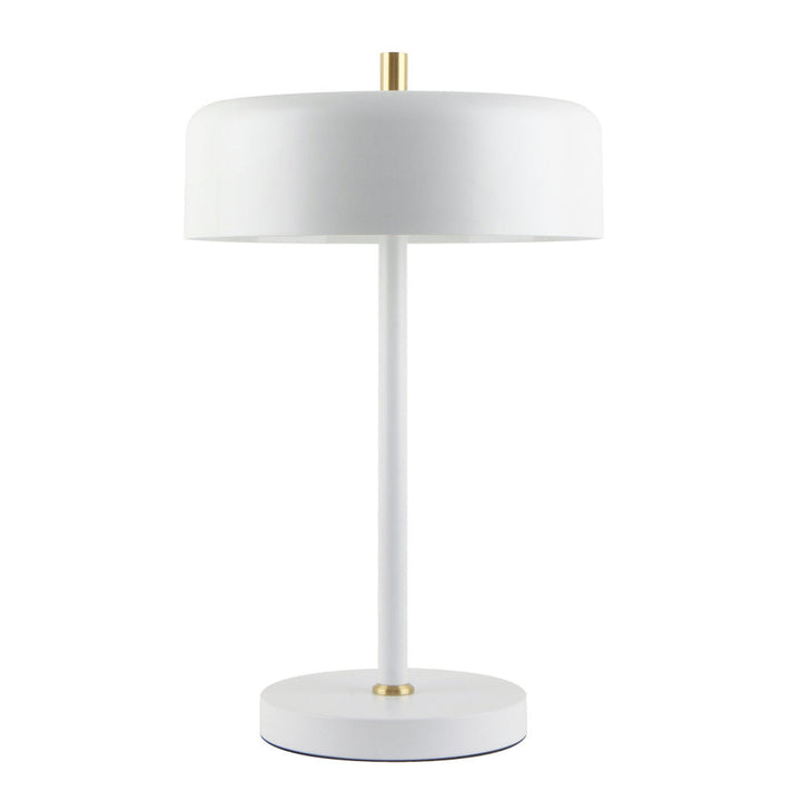Lámpara de mesa MANCHESTER, base E26, foco no incluido, 127V de Quor Lighting - Q20791-WH