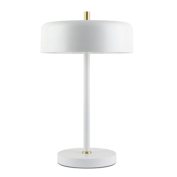 Lámpara de mesa MANCHESTER, base E26, foco no incluido, 127V de Quor Lighting - Q20791-WH