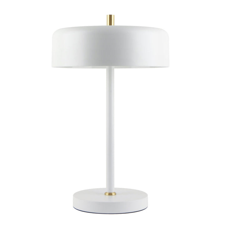 Lámpara de mesa MANCHESTER, base E26, foco no incluido, 127V de Quor Lighting - Q20791-WH