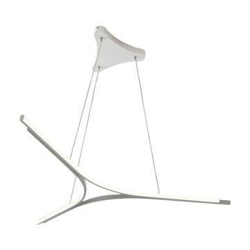 Lámpara colgante SORT 51W, color de luz selectable cálida 3000°K / neutro 4000°K / frío 6000°K, atenuable, 127V de Quor Lighting - Q21001-WH