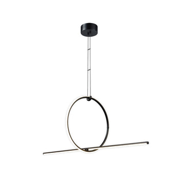Lámpara colgante TOKYO 28W, luz cálida 3000°K, 127V de Quor Lighting - Q21663-BK