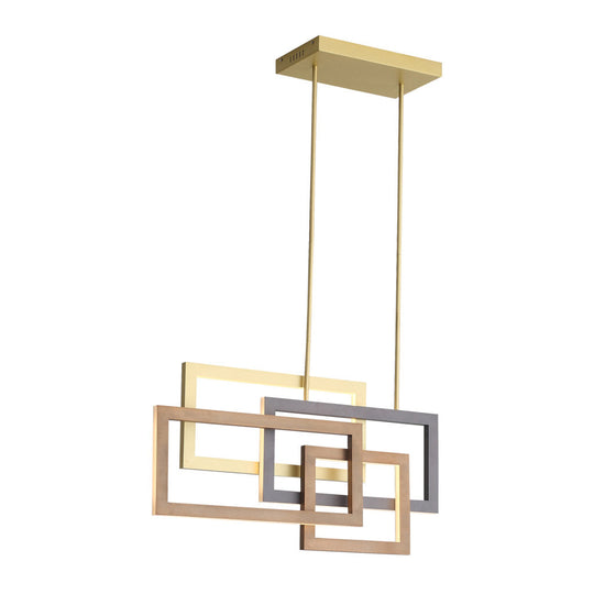 Lámpara colgante SOMMER 15W, luz cálida 3000°K, 127V de Quor Lighting - Q21675-GD