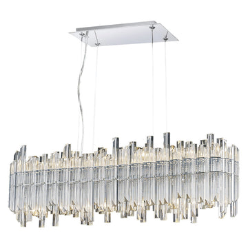 Lámpara colgante VENUS 12 luces, base G9, foco no incluido, 127V de Quor Lighting - Q23167-CR