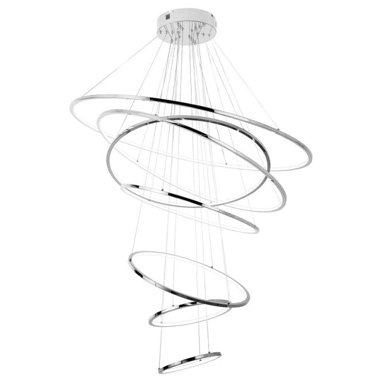 Lámpara colgante KREIS 176W, color de luz selectable cálida 3000°K / neutro 4000°K / frío 6000°K, atenuable, 127V de Quor Lighting - Q24487-CH