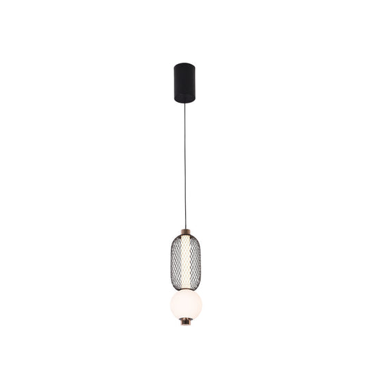Lámpara colgante CAIRO 9W, luz cálida 3000°K, atenuable, 127V de Quor Lighting - Q26016-BKGD