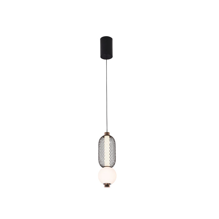 Lámpara colgante CAIRO 9W, luz cálida 3000°K, atenuable, 127V de Quor Lighting - Q26016-BKGD