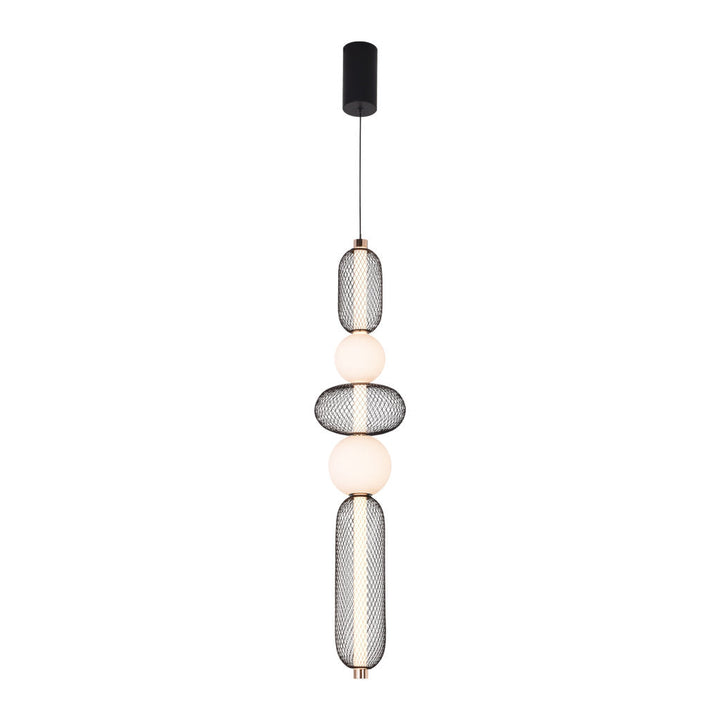 Lámpara colgante CAIRO 28W, luz cálida 3000°K, atenuable, 127V de Quor Lighting - Q26018-BKGD