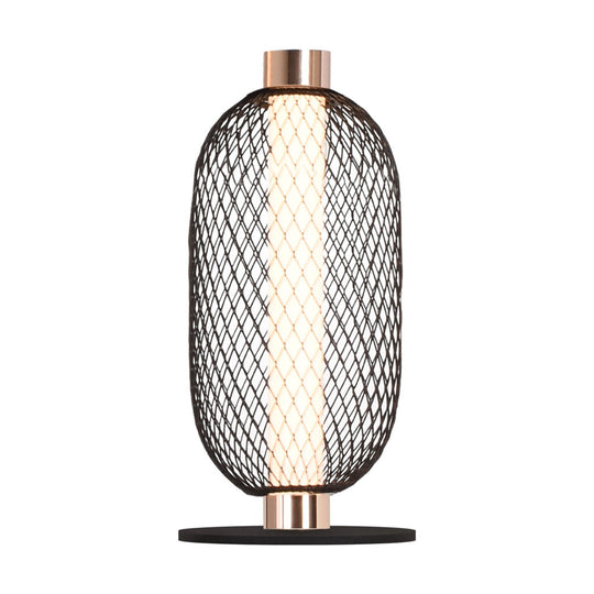 Lámpara de mesa CAIRO 8W, luz cálida 3000°K, atenuable, 127V de Quor Lighting - Q26020-BKGD