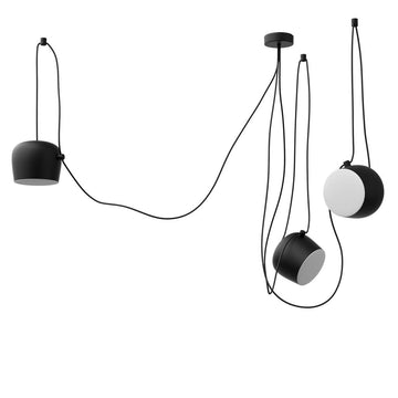 Lámpara colgante MARCO, base E26, foco no incluido, 127V de Quor Lighting - Q27140-BK