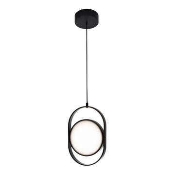 Lámpara colgante BERLÍN 1 x 12W, luz cálida 3000°K, atenuable, 127V de Quor Lighting - Q27244-BK