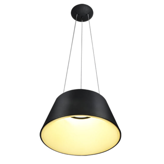 Lámpara colgante THEO 30W (Ø45cm), color de luz selectable cálida 3000°K / neutro 4000°K / frío 6000°K, atenuable, 127V de Quor Lighting - Q27787-BK