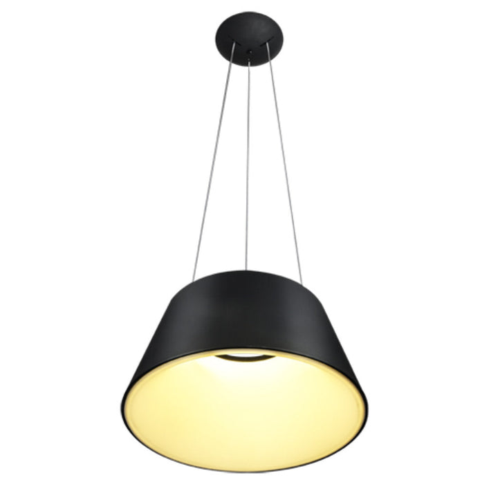 Lámpara colgante THEO 30W (Ø45cm), color de luz selectable cálida 3000°K / neutro 4000°K / frío 6000°K, atenuable, 127V de Quor Lighting - Q27787-BK