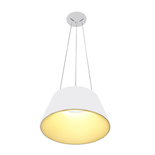 Lámpara colgante THEO 30W (Ø45cm), color de luz selectable cálida 3000°K / neutro 4000°K / frío 6000°K, atenuable, 127V de Quor Lighting - Q27787-WH