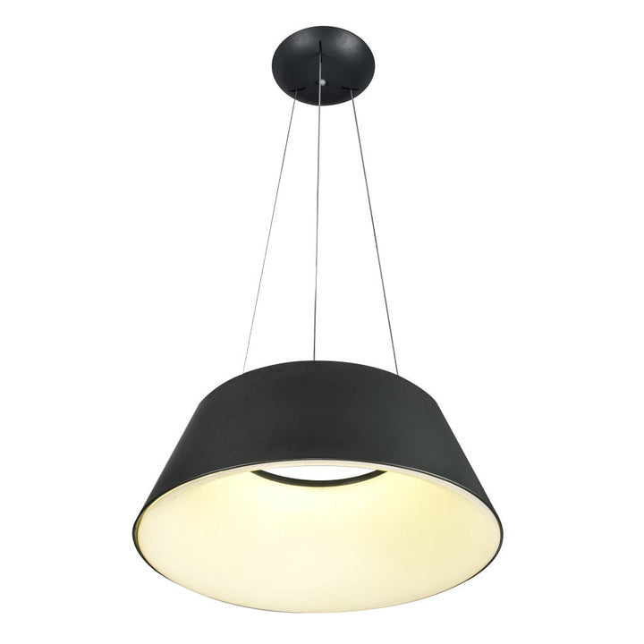 Lámpara colgante THEO 40W (Ø60cm), color de luz selectable cálida 3000°K / neutro 4000°K / frío 6000°K, atenuable, 127V de Quor Lighting - Q27788-BK