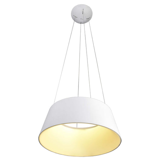 Lámpara colgante THEO 40W (Ø60cm), color de luz selectable cálida 3000°K / neutro 4000°K / frío 6000°K, atenuable, 127V de Quor Lighting - Q27788-WH