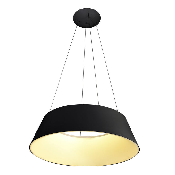 Lámpara colgante THEO 60W, color de luz selectable cálida 3000°K / neutro 4000°K / frío 6000°K, atenuable, 127V de Quor Lighting - Q27789-BK