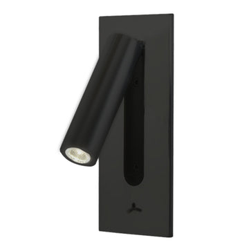 Luminario de muro ZIMMER 3W, luz cálida 3000°K, 127V de Quor Lighting - Q28125-BK
