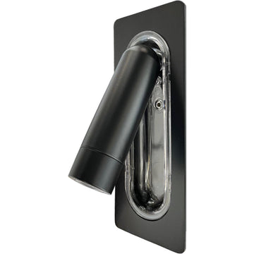 Luminario de muro ZIMMER 3W, luz cálida 3000°K, 127V de Quor Lighting - Q28125-BK