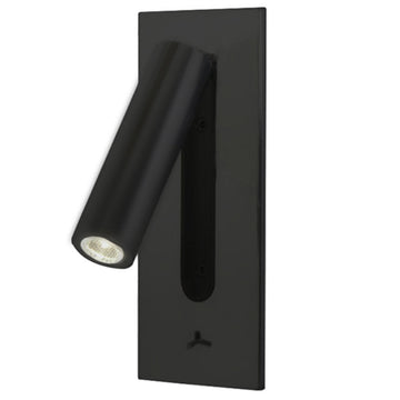 Luminario de muro ZIMMER 3W, luz cálida 3000°K, 127V de Quor Lighting - Q28125-BK