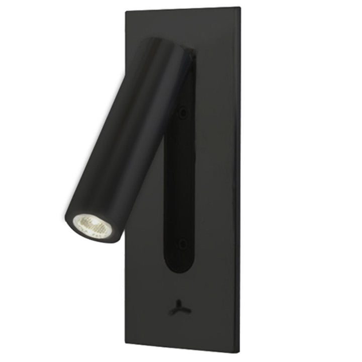 Luminario de muro ZIMMER 3W, luz cálida 3000°K, 127V de Quor Lighting - Q28125-BK
