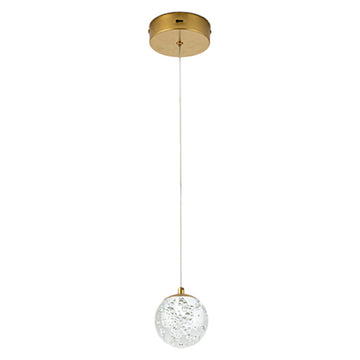 Lámpara colgante SING 6W, color de luz selectable cálida 3000°K / neutro 4000°K / frío 6000°K, atenuable, 127V de Quor Lighting - Q28151-BG