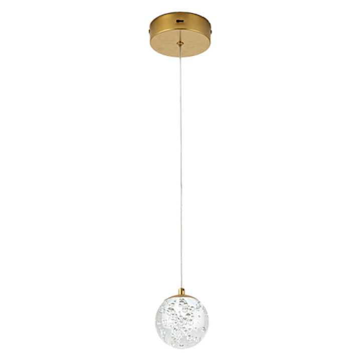 Lámpara colgante SING 6W, color de luz selectable cálida 3000°K / neutro 4000°K / frío 6000°K, atenuable, 127V de Quor Lighting - Q28151-BG