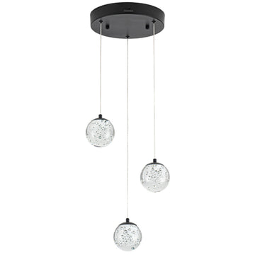 Lámpara colgante SING 20W, color de luz selectable cálida 3000°K / neutro 4000°K / frío 6000°K, atenuable, 127V de Quor Lighting - Q28153-BK