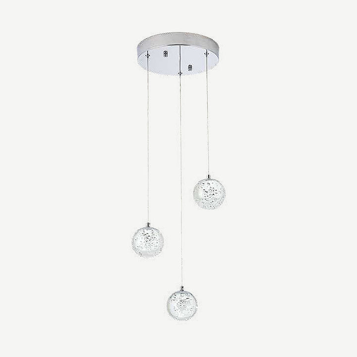 Lámpara colgante SING 20W, CCT seleccionable luz cálida 3000°K, neutro 4000°K, frío 6000°K, atenuable, 127V de Quor Lighting - Cromo