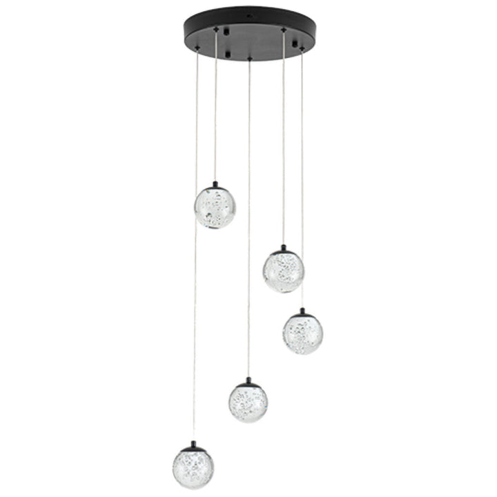 Lámpara colgante SING 26W, color de luz selectable cálida 3000°K / neutro 4000°K / frío 6000°K, atenuable, 127V de Quor Lighting - Q28155-BK
