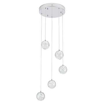 Lámpara colgante SING 26W, color de luz selectable cálida 3000°K / neutro 4000°K / frío 6000°K, atenuable, 127V de Quor Lighting - Q28155-CH
