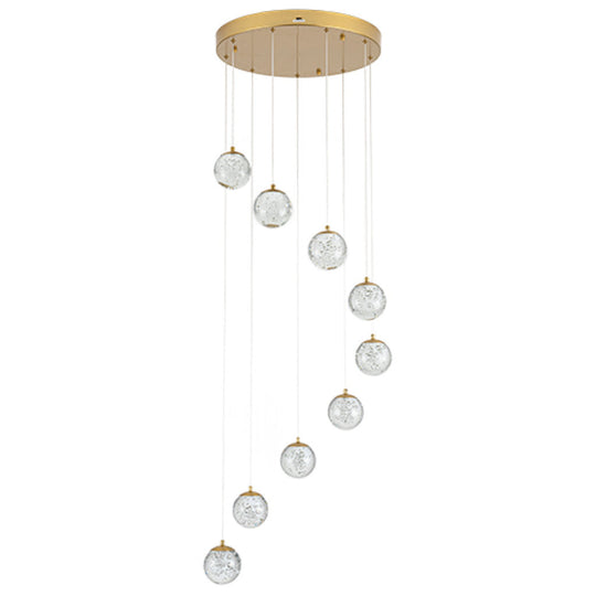 Lámpara colgante SING 42W, color de luz selectable cálida 3000°K / neutro 4000°K / frío 6000°K, atenuable, 127V de Quor Lighting - Q28159-BG
