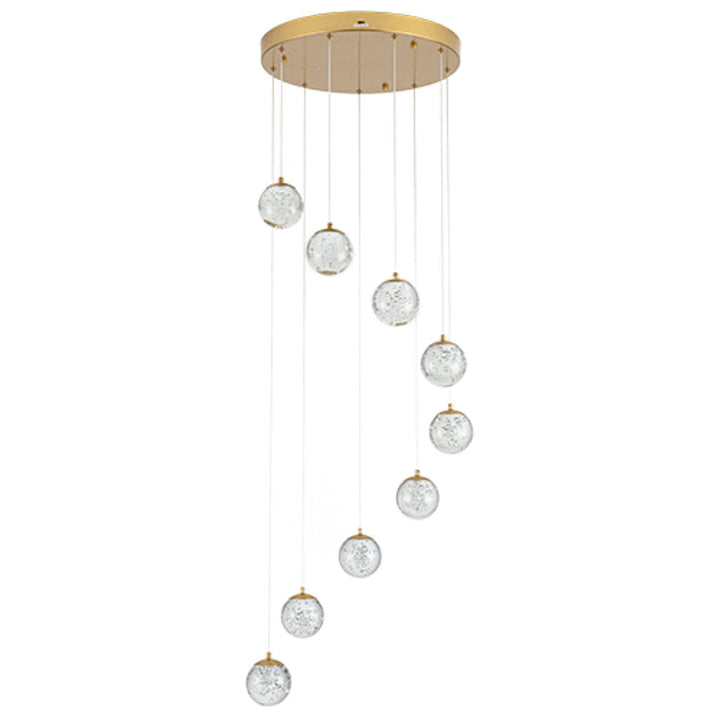 Lámpara colgante SING 42W, color de luz selectable cálida 3000°K / neutro 4000°K / frío 6000°K, atenuable, 127V de Quor Lighting - Q28159-BG