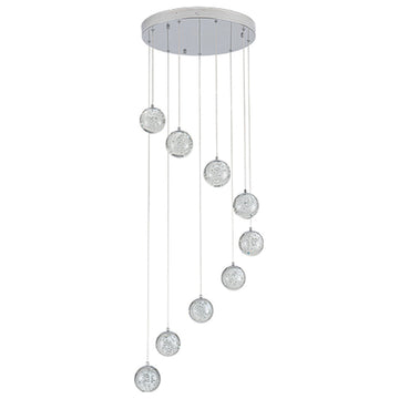 Lámpara colgante SING 42W, color de luz selectable cálida 3000°K / neutro 4000°K / frío 6000°K, atenuable, 127V de Quor Lighting - Q28159-CH