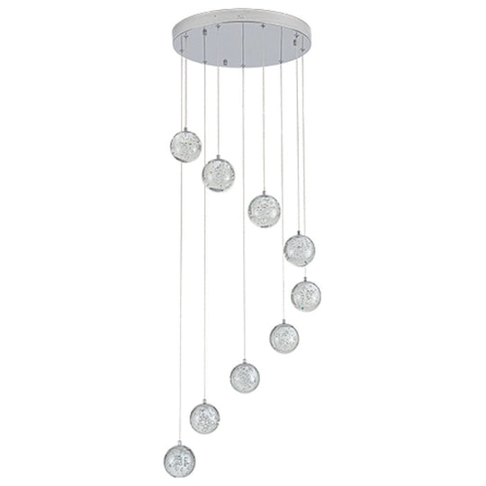 Lámpara colgante SING 42W, color de luz selectable cálida 3000°K / neutro 4000°K / frío 6000°K, atenuable, 127V de Quor Lighting - Q28159-CH