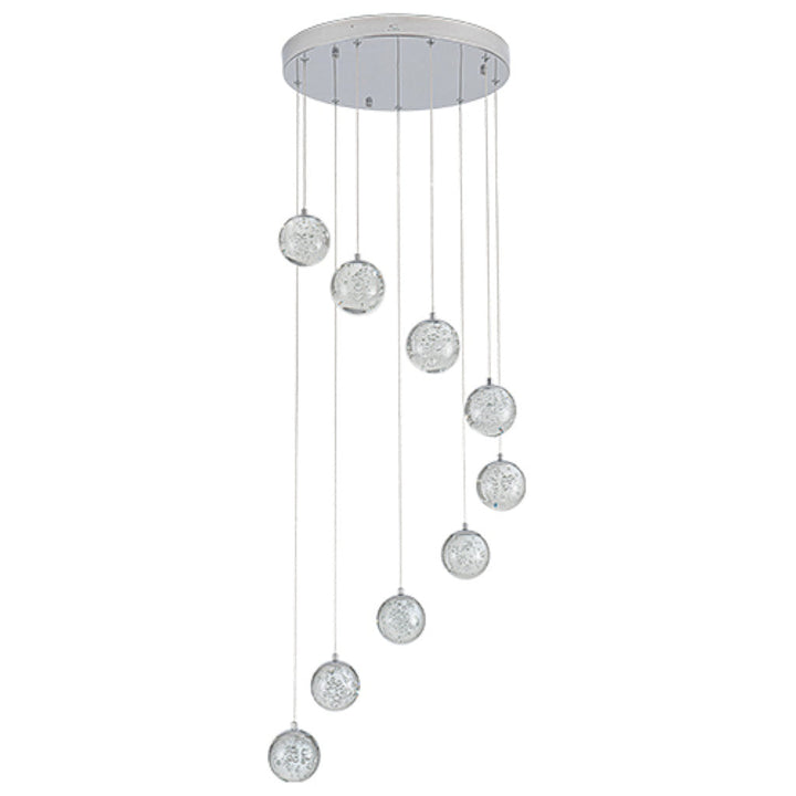 Lámpara colgante SING 42W, color de luz selectable cálida 3000°K / neutro 4000°K / frío 6000°K, atenuable, 127V de Quor Lighting - Q28159-CH