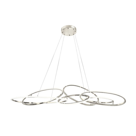 Lámpara colgante PABLO 107W, color de luz selectable cálida 3000°K / neutro 4000°K / frío 6000°K, atenuable, 127V de Quor Lighting - Q29083-CH