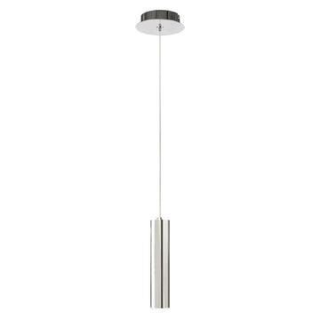 Lámpara colgante MINHA 30cm Ø6cm, base GU10, foco no incluido, 127V de Quor Lighting - Q30051-CH