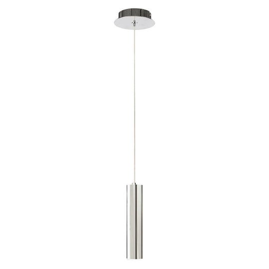 Lámpara colgante MINHA 30cm Ø6cm, base GU10, foco no incluido, 127V de Quor Lighting - Q30051-CH