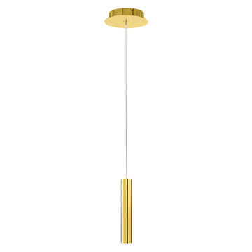 Lámpara colgante MINHA 30cm Ø3.8cm, base G9, foco no incluido, 127V de Quor Lighting - Q30251-GD