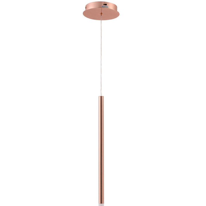 Lámpara colgante MINHA 3W, color de luz selectable cálida 3000°K / neutro 4000°K / frío 6000°K, atenuable, 127V de Quor Lighting - Q30452-RG