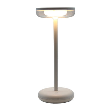 Lámpara de mesa recargable FUN 2W, cálido 2700°K, atenuable, 3.7V de Quor Lighting - Q31019-WH