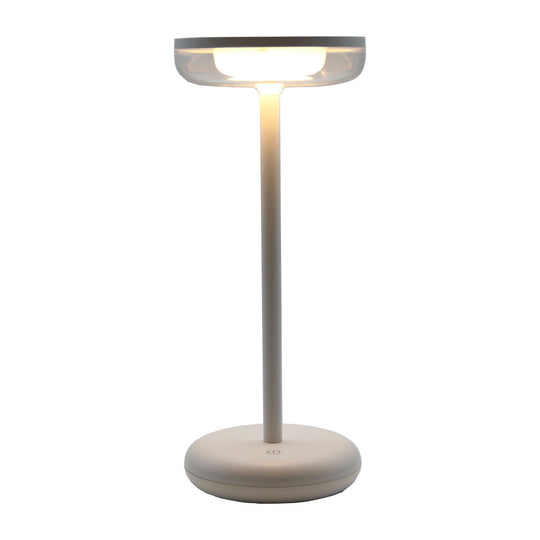 Lámpara de mesa recargable FUN 2W, cálido 2700°K, atenuable, 3.7V de Quor Lighting - Q31019-WH