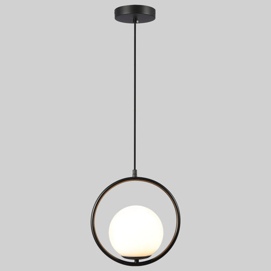 Lámpara colgante ORBIT, base E26, foco no incluido, 127V de Quor Lighting - Q31250-BK